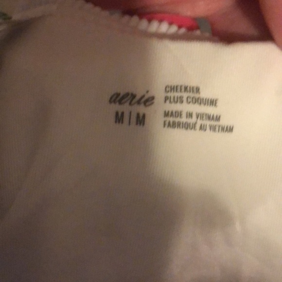 aerie brand White Cheekier Style Ribbed Material Bikini Bottom MIX & MATCH NWT - Picture 2 of 5